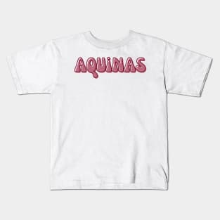 Retro Groovy Aquinas College Kids T-Shirt